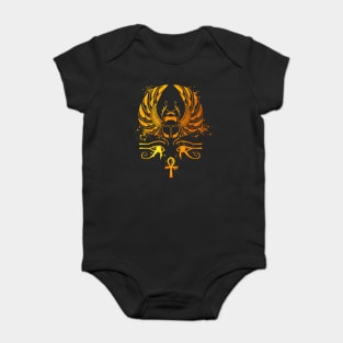 Chepre beetle with glyphs - Egyptian scarab Baby Bodysuit